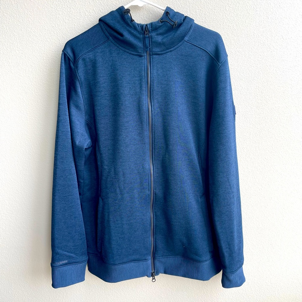 Under Armour full zip up jacket. Blue. Size M